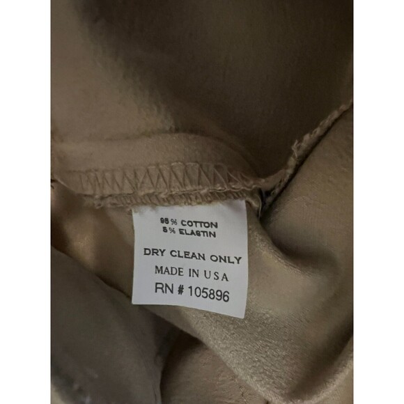 Worth Riding Style Casual Pants  Size 12  Zip Ankles Khaki Beige  Made in USA - Picture 8 of 8